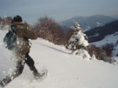 Slowakei-Winterreise-Wanderer